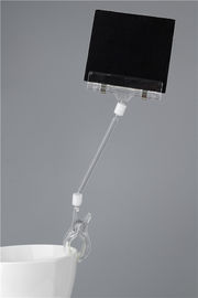 Plastic Shelf Clip Pop Sign Holders PS / PC In Shop Display , Transparent